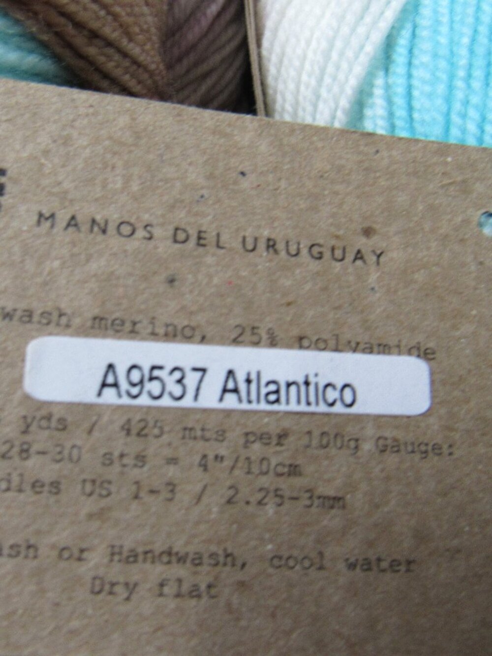 Lot of 2 Manos Del Uruguay Alegria Yarn -Atlantico- Merino Wool(75%) Blend - Picture 3 of 4